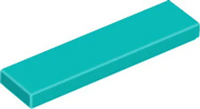 Image de 1 pièce LEGO, pièce c. 2431 en turquoise foncé