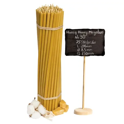 Obrázok produktu pre Kostolné sviečky "Medovie" 1 kg balenie N30, 75 ks.
