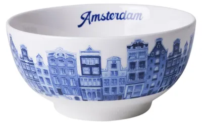 Heinen Delfts Blauw – Schüssel Amsterdam Set mit 2 – Bild 1