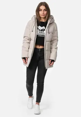 Obrázok produktu pre Dámska zimná bunda s kapucňou SALLY Sand XL Lonsdale