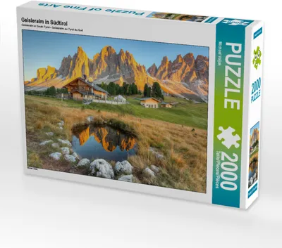 Produktbild von CALVENDO Puzzle Geisleralm in Südtirol | 2000 Teile Lege-Größe 90x67cm Foto-Puzzle für glückliche Stunden