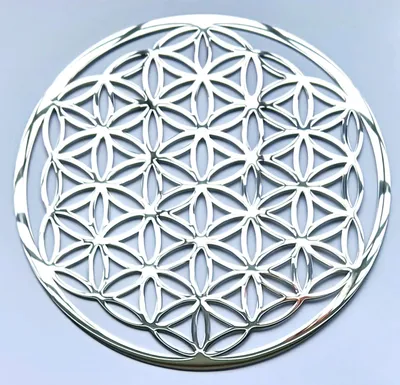 Produktbild von Blume des Lebens aus Edelstahl 30cm