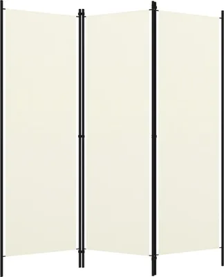 A three-panel room divider is shown against a white background.