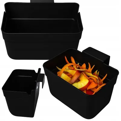 Zdjęcie produktu dla Pojemnik Kuchenny UNIBOX Plastikowy Jagiełło 23x13x13cm Czarny