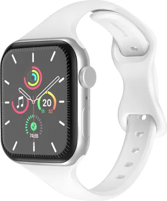 Image de Bracelet slim en silicone imoshion pour Apple Watch | 38/40/41/42 mm - Blanc