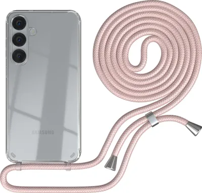 Produktbild von EAZY CASE Handykette mit Hülle für Samsung Galaxy S25 Plus Backcover Handykette, zum Umhängen in Gold