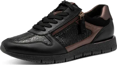 Produktbild von Tamaris Damen Sneaker aus Leder mit Reißverschluss und losen Einlagen 1-23776-44, Größe:40 EU, Farbe:Schwarz
