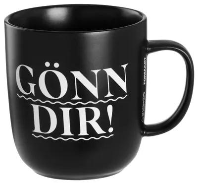 Produktbild von Porzellantasse Tasse Henkelbecher 350ml - Gönn Dir!