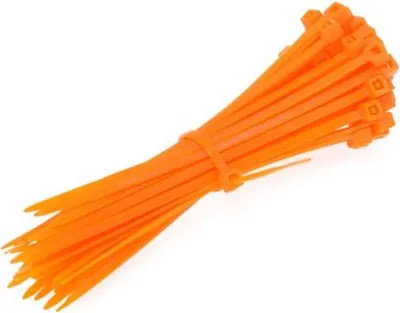 Zdjęcie produktu dla Opaska Zaciskowa 200/2,5mm Pomarańczowa 100szt