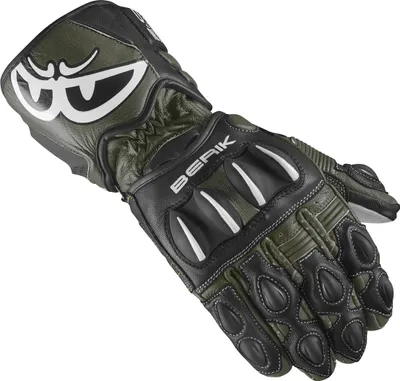 Zdjęcie produktu dla Rękawice motocyklowe Berik Thunar Evo, czarny/zielony, 2XL