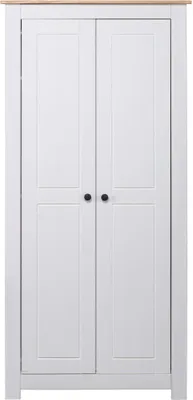 Produktbild von vidaXL Szafa biała 80×50×171,5 cm z litego drewna sosnowego, seria Panama