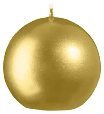 Produktbild von Kugelkerzen Metallic-Lack Italiengold Ø 6 cm, 12 Stück