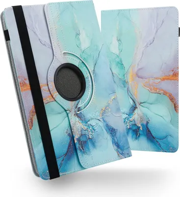 Produktbild von Schutzhülle 360 Drehbar Tablet Hülle 10 10,1 10,2 10,3 10,4 10,5 11 Zoll TascheFarben:Motiv 22