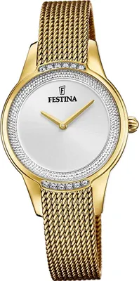 Obrázek produktu pro Festina Dámské hodinky z nerezové oceli F20495/1 Náramkové hodinky zlaté Mademoiselle D2UF20495/1