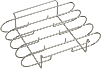Produktbild von Dehner Rippchenhalter, ca. 29 x 25 x 7.2 cm, Edelstahl, silber
