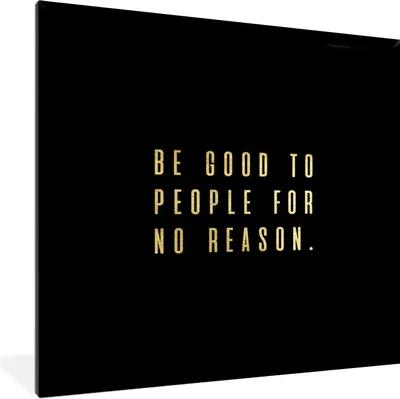 Produktbild von MuchoWow® Gerahmtes Poster Zitate - Sprichwörter - Gold 40x40 cm - Poster mit Schwarzem Bilderrahmen Wandposter Rahmen Foto Bilder - Mit Rahmen - Wanddekoration Schlafzimmer