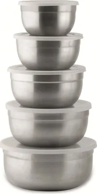 Produktbild von Karl Weis Küchenschüsseln, Durchmesser 12-20 cm, 5 Stück, Edelstahl