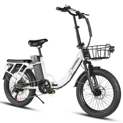 Produktbild von 20 Zoll Faltbares E-Bike Pedelec mit 250W Motor & 48V 13Ah Akku SHIMANO 7-Gang Frontkorb Gepäckträger Klappbares Elektrofahrrad Klappräder EBIKE Weiss