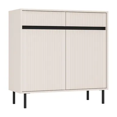 Produktbild von AX LIVING Sideboard Bodrum Kommode 2 Türen 2 Schubladen 100 cm Sandbeige