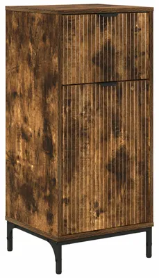 Immagine prodotto di vidaXL Mobile da bagno con anta in rovere affumicato 39,5 x 36 x 88 cm
