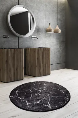 Produktbild von Mijolnir, Marble Djt, Badematten, Mehrfarbig, Polyester, 100 x 100 cm