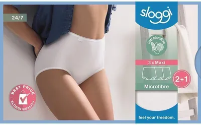 Zdjęcie produktu dla Sloggi Waist Pants 24/7 Microfibre weiß 3er Pack Gr. 52 2 +1