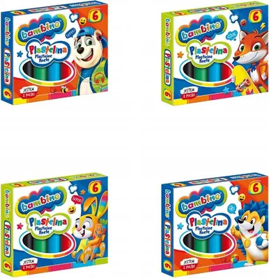 Zdjęcie produktu dla Plastelina .6Kol Bambino A"20 1727