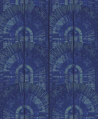 Zdjęcie produktu dla Khroma by Masureel Tapeta motyw graficzny niebieskim - 630839 - 53 cm x 10.05 m