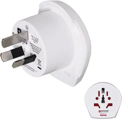 Obrázek produktu pro Univerzální adaptér pro zásuvky typu I, určený pro Austrálii a Čínu - bílý