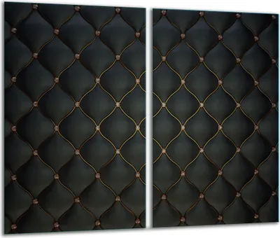 Produktbild von Herdabdeckplatten 2 teilig 30x52 Glaskeramikkochfeld Abdeckung Glas Muster