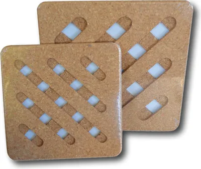 Produktbild von Topfuntersetzer aus Kork eckig 245 x 245 mm (groß)