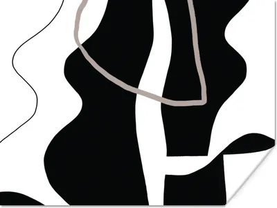 Produktbild von MuchoWow® Poster Abstrakt - Minimalismus - Design 120x90 cm - Wandbild