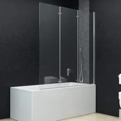 Obrázok produktu pre vidaXL Faltbare Duschkabine 3 Paneele ESG 130 x 138 cm