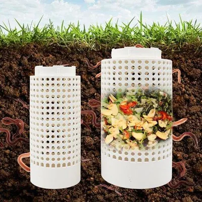 Produktbild von Kompostbak 2-teilig für Bioabfall im Garten oder Gewächshaus