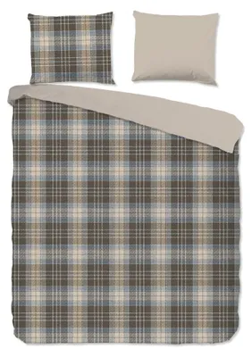 Productafbeelding van Good Morning Dekbedovertrek "Cambridge" - Bruin - (260x220 cm) - 100% Katoen