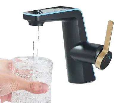Immagine prodotto di Miscelatore per lavabo, indicatore LED della temperatura, controllo monocomando, colore nero