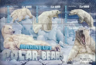 Produktbild von Briefmarken Sierra Leone 2016 Mi 7088-7091 Kleinbogen (kompl. Ausg.) postfrisch Eisbären