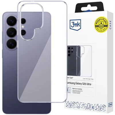 Produktbild von Transparente Handyhülle für das Samsung Galaxy S26 Ultra, robuste Schutzhülle mit Kameraschutz – 3mk Clear Case