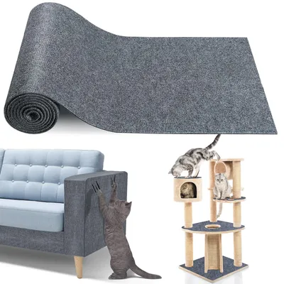 Immagine prodotto di Tappetino antiscivolo per gatti, dimensioni 200 x 40 cm, colore grigio scuro