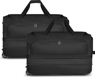 Produktbild von REDOLZ Reisetasche Trolley Duffle Essentials Wheeled Duffle Set L Exp. + L Exp. L Black schwarz 70cm