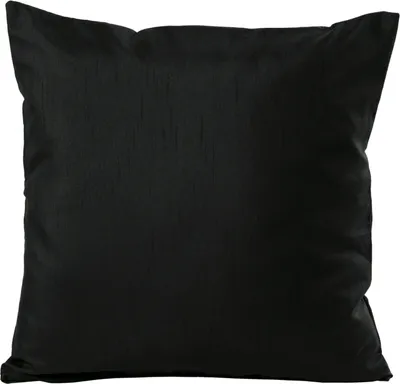Produktbild von Kissenhülle Wildseide Optik uni 60x60 cm schwarz