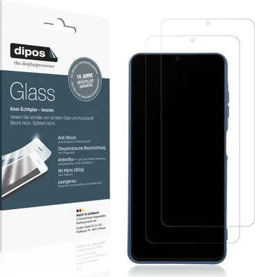 Produktbild von 2x Schutzfolie für Samsung Galaxy A06 matt - Anti-Shock 9H Folie dipos Glass Kunststoffglas