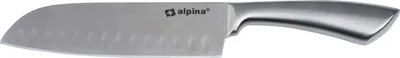 Produktbild von Santoku Messer - 31.5 cm breit - Edelstahl - für Fleisch, Fisch und Gemüse