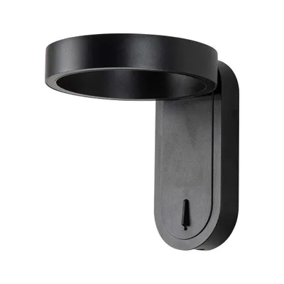 Obrázok produktu pre LED Solution Čierne fasádne LED svietidlo okrúhle s nastaviteľnou hlavou 5W IP65 10448