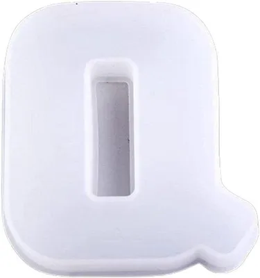 Produktbild von Silikon-Mallentafeln - Große Buchstaben - Handgegossen - Weiss - 15 cm