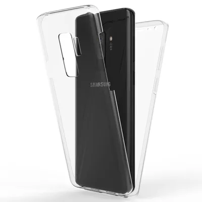 Produktbild von NALIA 360 Grad Handy Hülle für Samsung Galaxy S9 Plus, Full Cover Rundum Case Transparent