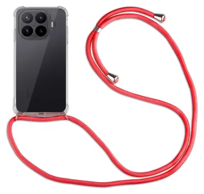 Produktbild von Handykette für Xiaomi 17T Hülle mit Band Case Handyhülle mit Kette in Rot