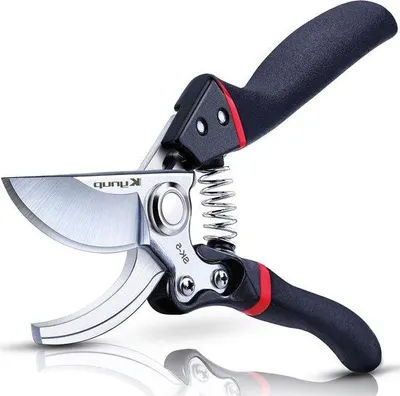 Image de Coupe-jardin en acier SK5 avec un diamètre de coupe de 25 mm - Ciseaux bypass professionnels pour plantes, haies et rosiers