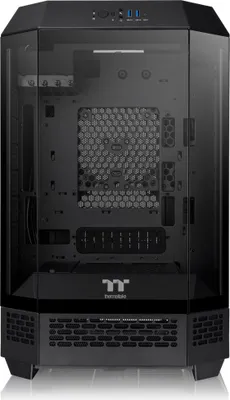 Obrázek produktu pro Thermaltake The Tower 300, Micro Tower, PC, Černá, Micro ATX, Mini-ITX, SPCC, Temperované sklo, 21 cm
