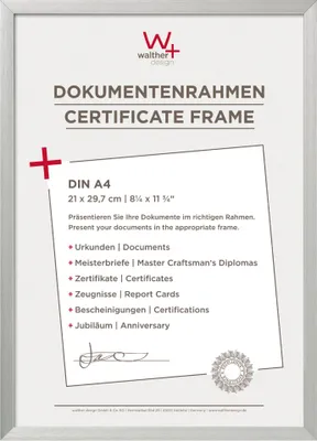 Produktbild von Walther Chair   DIN A4   21x29,7 Aluminium silber          AJ130S